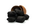 Coal Briquette, Pressed Charcoal Royalty Free Stock Photo