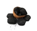 Coal Briquette, Pressed Charcoal Royalty Free Stock Photo