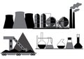 Coal, chemical, oil industry Royalty Free Stock Photo