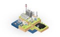 The coal energy, coal power plant Royalty Free Stock Photo