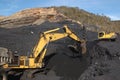 Coal excavating Royalty Free Stock Photo