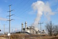 Coal fired power plant Royalty Free Stock Photo