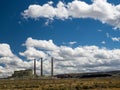 Coal Fired Power Plant with Coal Stockpiles