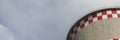 Coal-fired power plant tower blowing white smoke into sky. Royalty Free Stock Photo