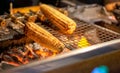 Coal Flame Grilled Sweet Corn on Skewer