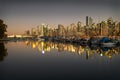 Coal Harbor Twilight, Vancouver Royalty Free Stock Photo