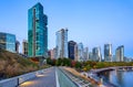 Coal Harbour Waterfront in Downtown Vancouver Royalty Free Stock Photo