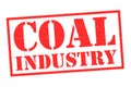 COAL INDUSTRY Rubber Stamp Royalty Free Stock Photo