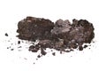 coal isolated on white background Royalty Free Stock Photo