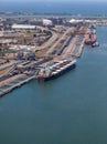 Coal loading Newcastle Harbour - Kooragang Island Royalty Free Stock Photo