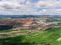 Coal Mine in Aerial View Royalty Free Stock Photo
