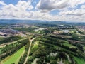 Coal Mine in Aerial View Royalty Free Stock Photo
