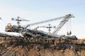 Coal mine with a Bucket-wheel excavator