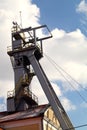 Coal mine headgear tower Royalty Free Stock Photo