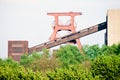 Coal mine headgear tower in Essen Ruhr Germany