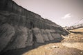 Coal mine land layer Royalty Free Stock Photo