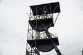 Coal mine shaft - elevator - Nowa Ruda, Poland Royalty Free Stock Photo