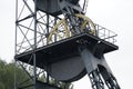 Coal mine shaft - elevator - Nowa Ruda, Poland Royalty Free Stock Photo