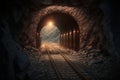Coal mine underground, Generative AI
