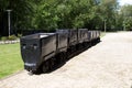 Coal mine wagons in ancient coal mine in Belgium