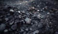 Coal miner holding piece of bituminous coal Creating using generative AI tools