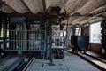 Coal mining cart, shunting yard, Marcinelle, Charleroi, Belgium Royalty Free Stock Photo