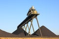 Coal Mining Conveyor Belt Royalty Free Stock Photo