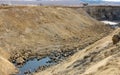 Coal mining at an open pit and processing machines in South Africa Royalty Free Stock Photo