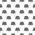 Coal mining seamless pattern isolated on white background Royalty Free Stock Photo