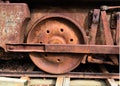 Rusted Train Wheel from Abandoned Coal Car