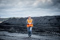 Coal mining worker Royalty Free Stock Photo