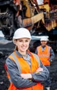 Coal mining workers Royalty Free Stock Photo