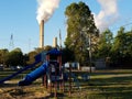 Smokestacks children Royalty Free Stock Photo