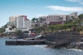 Coal pier, madeira island hotel zone, cais do carvÃÂ£o Royalty Free Stock Photo