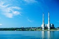 Coal Powered Electric Plant along the Ohio River, USA