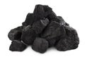 Coal stack on white Royalty Free Stock Photo