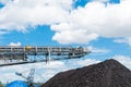 Coal stacker and Coal Reclaimer are mining machinery, or mining Royalty Free Stock Photo