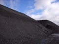 Coal stockpile Royalty Free Stock Photo