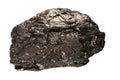 Coal stone on white isolated background shot Royalty Free Stock Photo