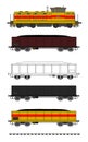 Coal train vector