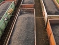 Coal trains at station