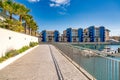 Coaling Island Boat Harbour and Buildings in Gibraltar Royalty Free Stock Photo