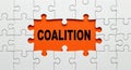 Coalition Puzzle Piece Concept Royalty Free Stock Photo