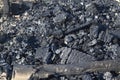 Coals of a burnt fire Royalty Free Stock Photo