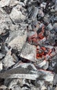 Coals, a burnt out fire Royalty Free Stock Photo