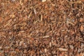 Coarse dried Pine Bark Nuggets ideal for topping garden bed to r
