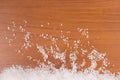 Coarse salt frame Royalty Free Stock Photo