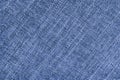 Coarse weave jacquard fabric texture background, blue cloth texture Royalty Free Stock Photo