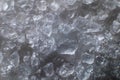 Coarse white iodized salt. Detailed background texture Macro close-up. Salt crystals of different sizes Royalty Free Stock Photo