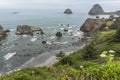 The coast along Brookings, Oregon Royalty Free Stock Photo